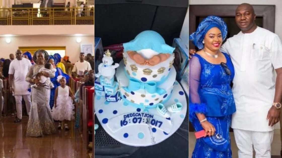 Billionaire businessman Prince Arthur Eze’s nephew dedicates first son (photos)