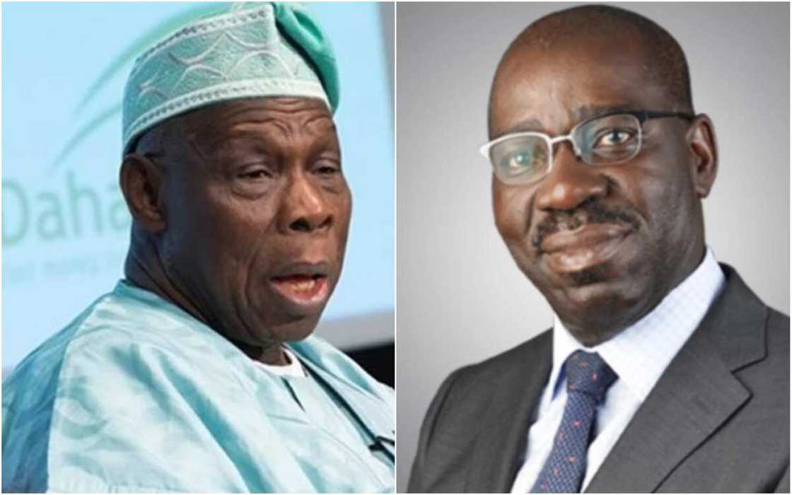 Obasanjo da gwamna Obaseki Obasanjo da gwamna Obaseki