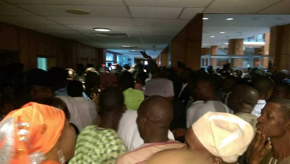 Amaechi's Supporters Cheer Him After Screening (See Photos)