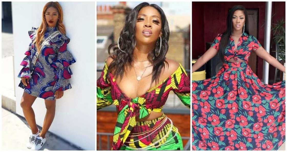 Tiwa Savage in beautiful ankara dresses Tiwa Savage in beautiful ankara dresses