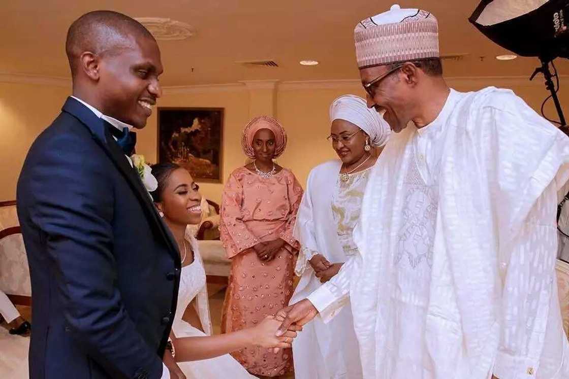 Shugaba Buhari ya halarci bikin diyar mataimakin sa Osinbajo a garin Abuja