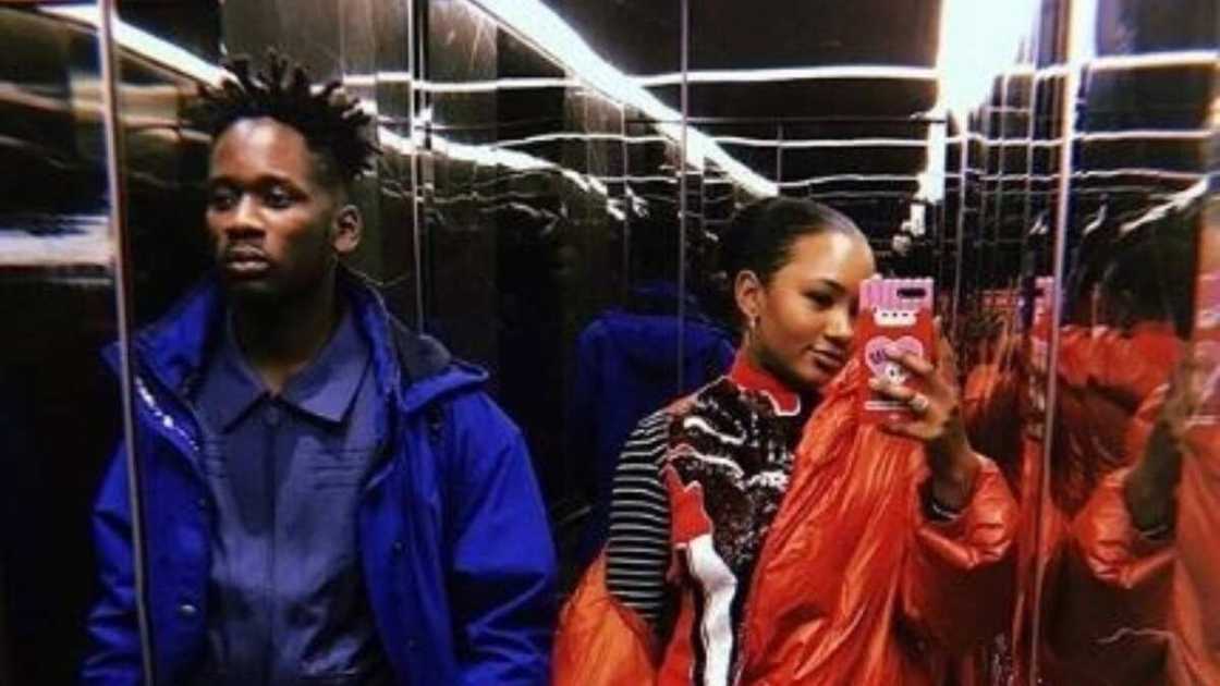 Temi Otedola and her partner Mr Eazi. Temi Otedola and her partner Mr Eazi.