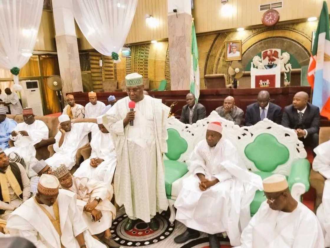 Atiku Abubakar pays condolence visit to Kano governor over death of Maitama Sule Atiku Abubakar pays condolence visit to Kano governor over death of Maitama Sule