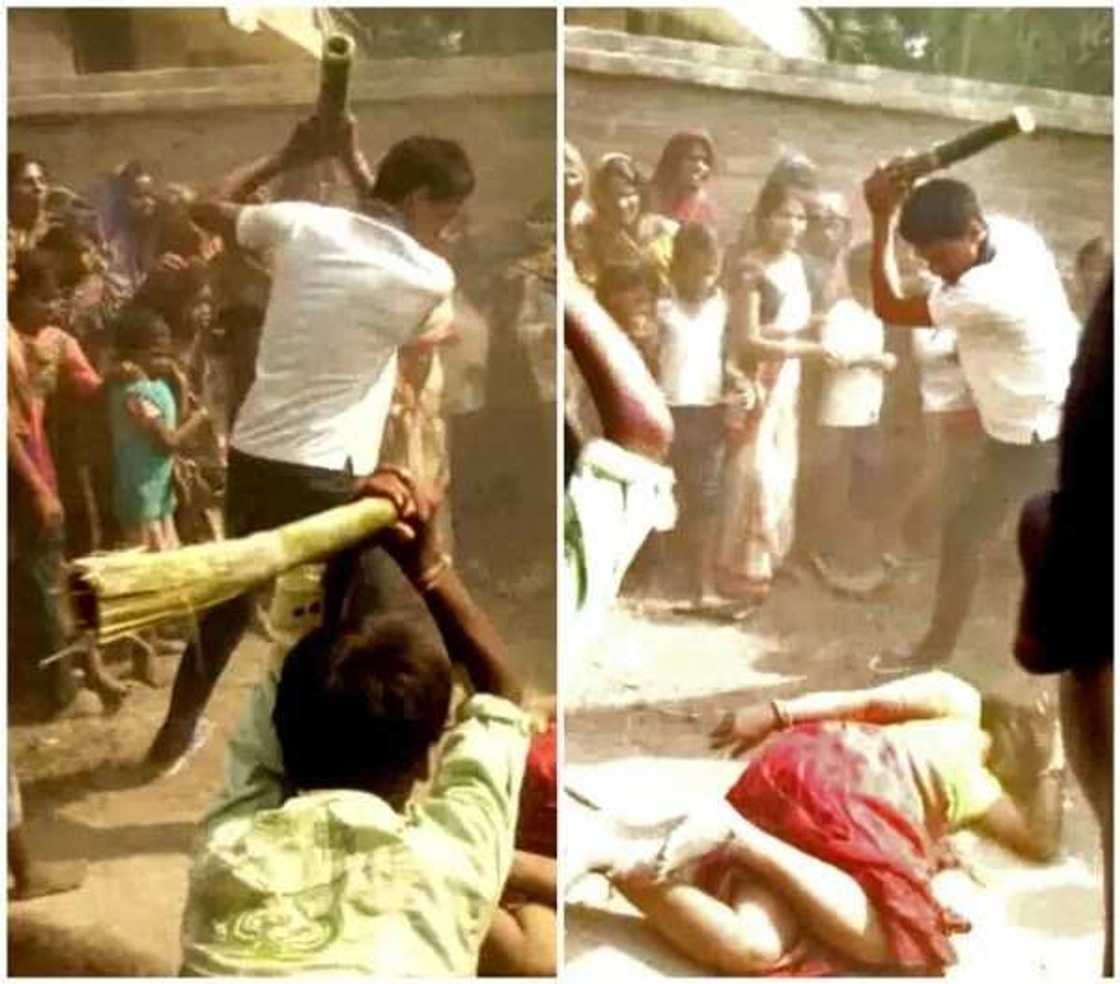 Yan zanga-zanga sun yiwa wata duka kan zargin kisan kai Yan zanga-zanga sun yiwa wata duka kan zargin kisan kai