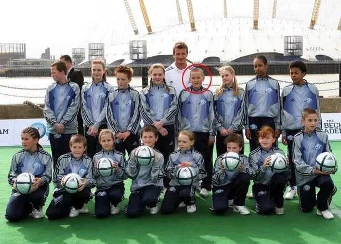 How Harry Kane and his wife met idol David Beckham at age 11