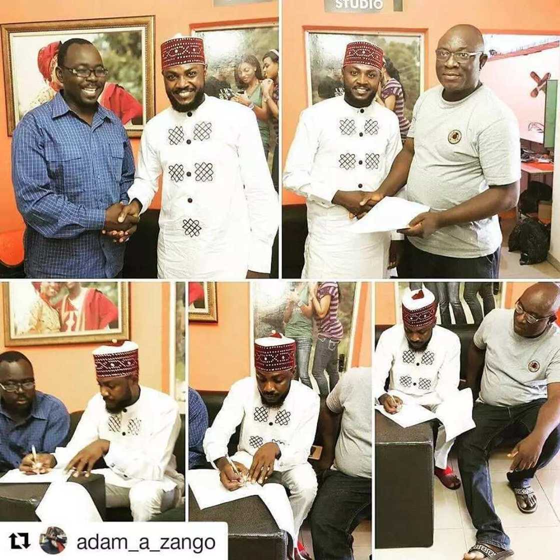 Hadiza Gabon da Adam Zango sun zama jakadu Hadiza Gabon da Adam Zango sun zama jakadu