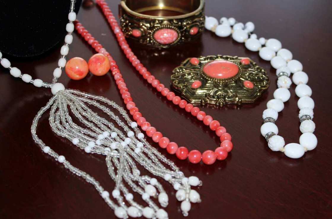 Various combinations of beaded styles