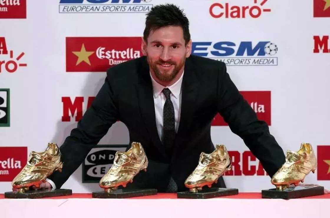 Messi and his Golden Shoes Messi and his Golden Shoes