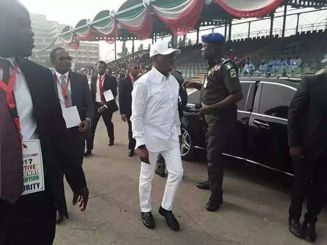 PDP convention: Makarfi, Atiku arrive as delegates get ready to vote in keenly contested election (Live updates)