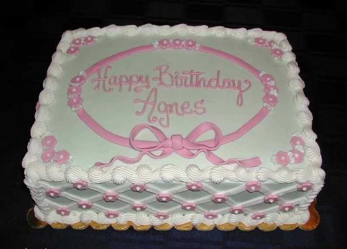 Square birthday cake Square birthday cake