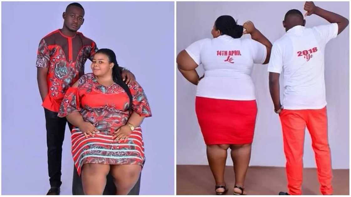 Viral pre-wedding photos of a plus size lady and her fiancé