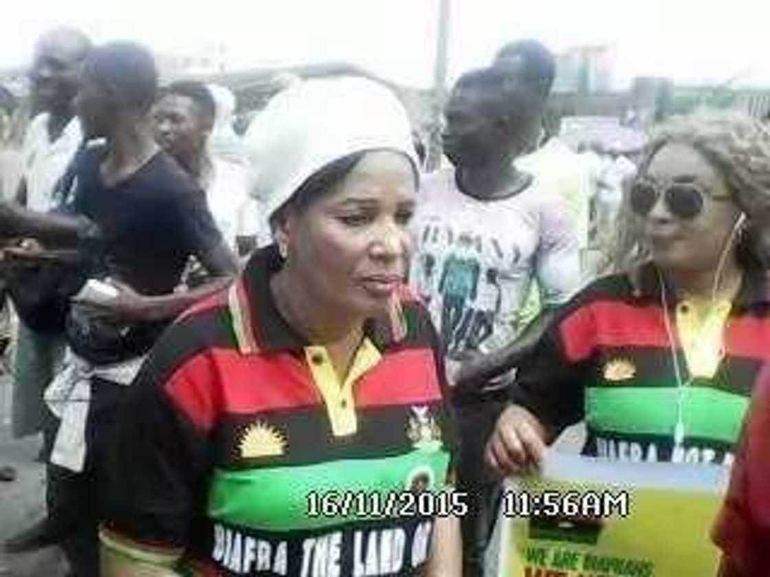 Kanu’s Family Joins Pro-Biafra Protest Kanu’s Family Joins Pro-Biafra Protest