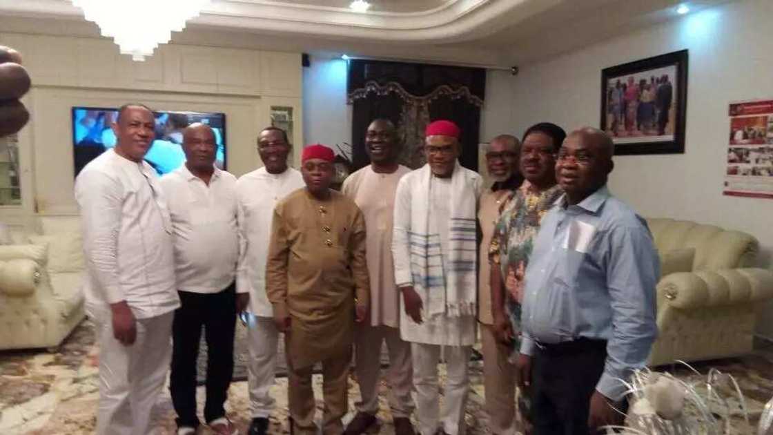 Nnamdi Kanu visits Ekweremadu, Abaraibe, others (photos)