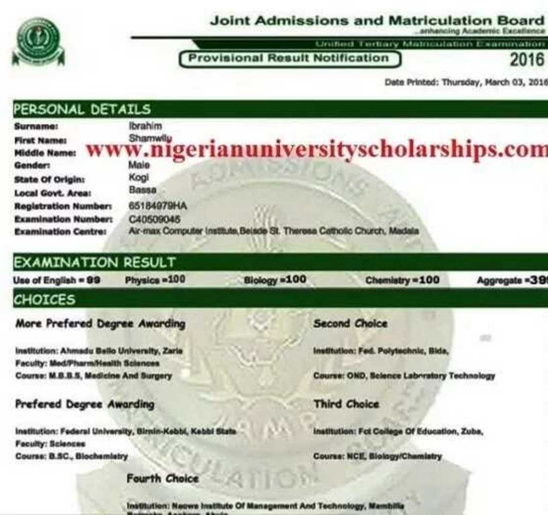 UTME: Kogi student shatters JAMB record, scores 399/400 UTME: Kogi student shatters JAMB record, scores 399/400