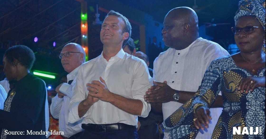 French President Emmanuel Macron visits Lagos state, tours Afrika Shrine (photos) French President Emmanuel Macron visits Lagos state, tours Afrika Shrine (photos)