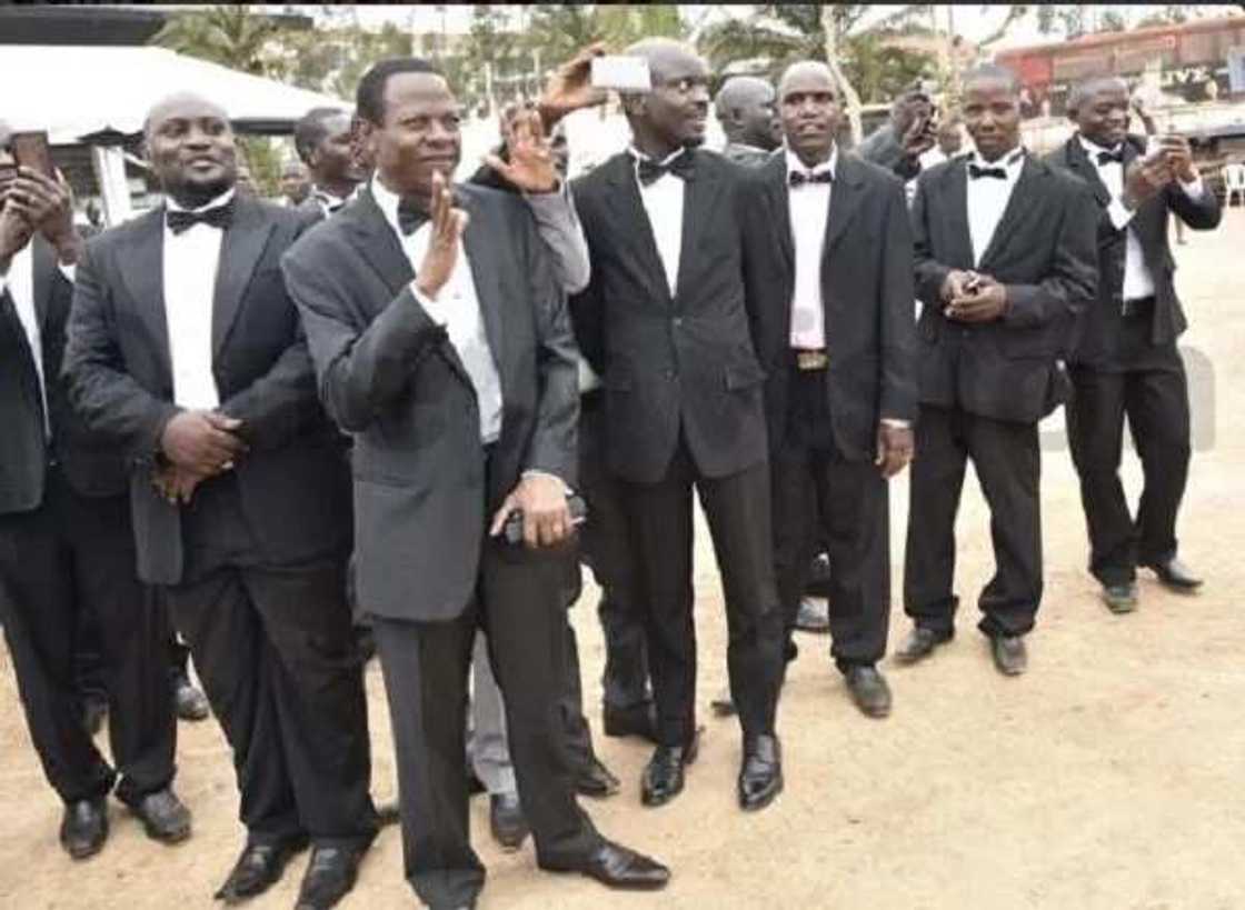 200 brides ride in a truck to their mass wedding in Uganda