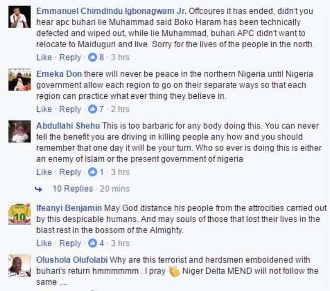 Early morning multiple bombing reported in Maiduguri, Borno state Early morning multiple bombing reported in Maiduguri, Borno state