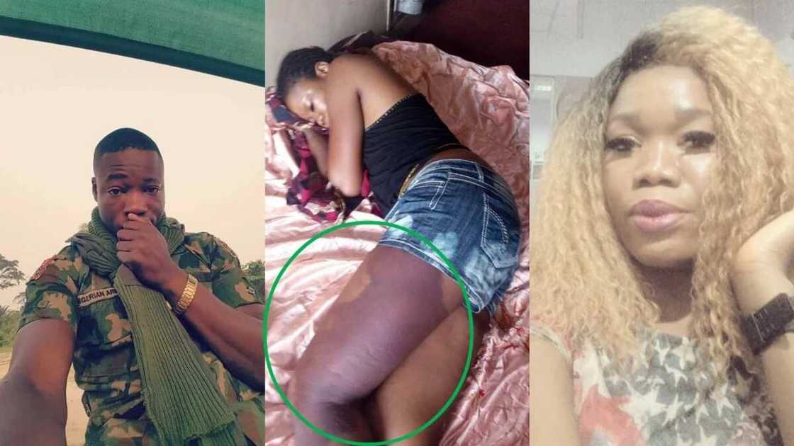 How Army officer beats up lady on her way to Onitsha (photos) How Army officer beats up lady on her way to Onitsha (photos)