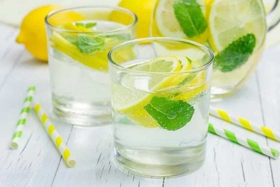 lemon mint water lemon mint water