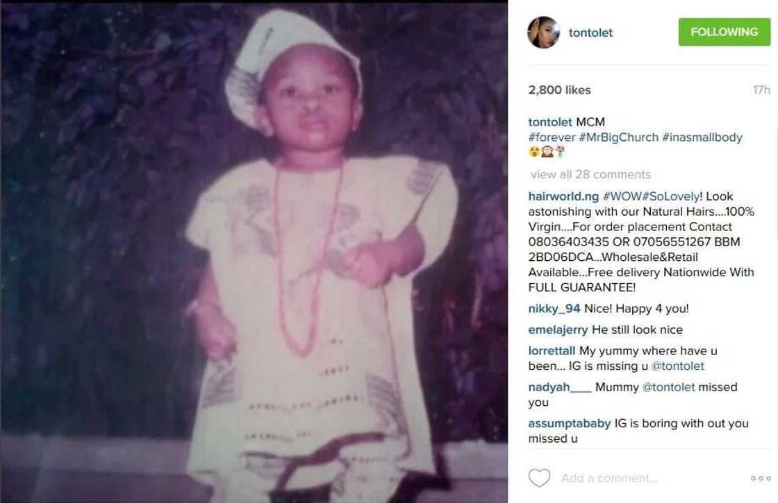 Tonto Shares Husband's Baby picture (Photo) Tonto Shares Husband's Baby picture (Photo)