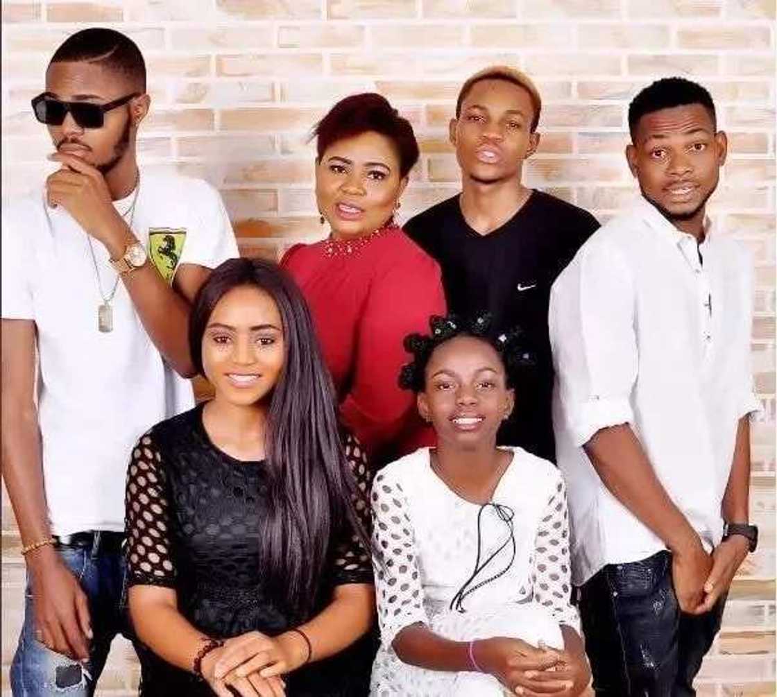 Regina Daniels and her family Regina Daniels and her family