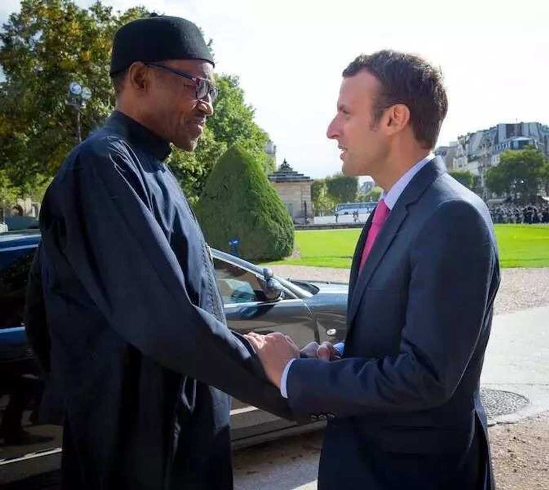 Buhari Meets With Hollande In Paris