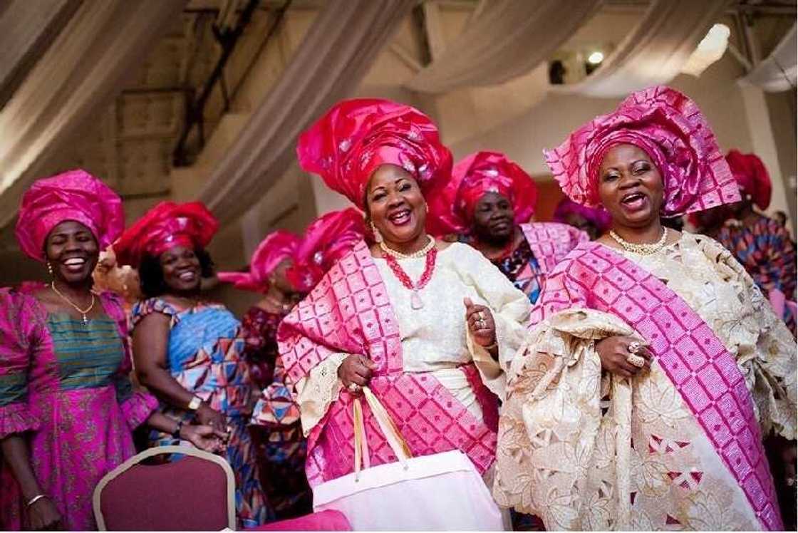 Yoruba wedding - guests Yoruba wedding - guests