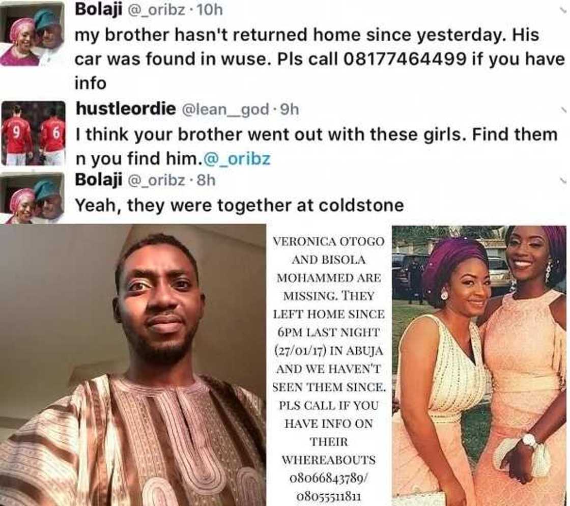 Lady and her friend missing on her birthday in Abuja (photo) Lady and her friend missing on her birthday in Abuja (photo)