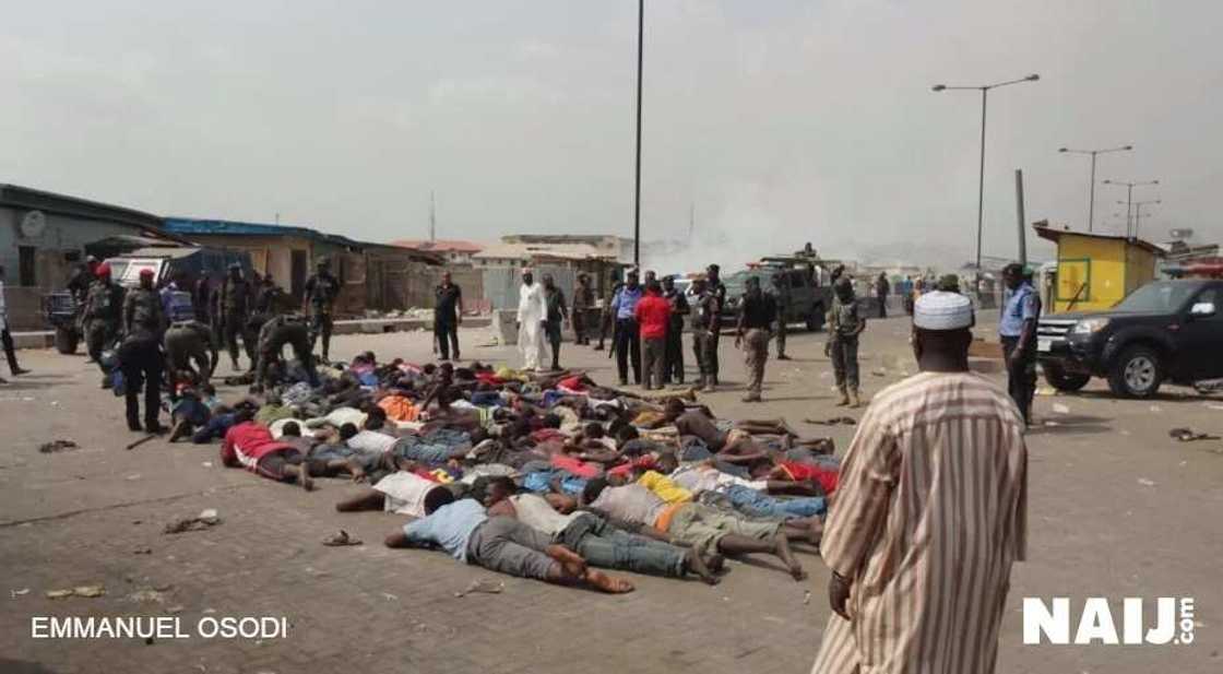 Photonews: Five major highpoints of the Mile 12 riot Photonews: Five major highpoints of the Mile 12 riot