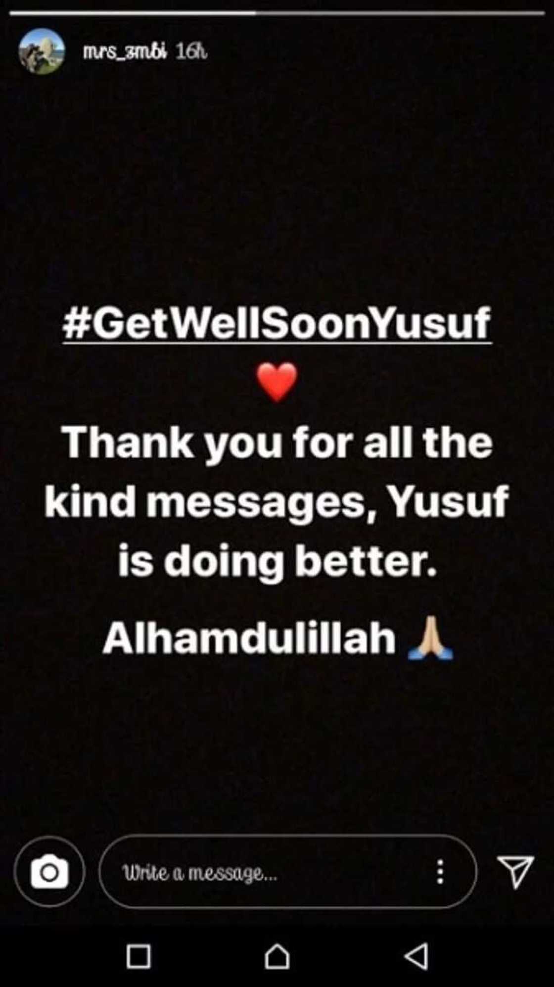 Allah ya baka lafiya – Zahra Buhari ga dan uwanta Allah ya baka lafiya – Zahra Buhari ga dan uwanta