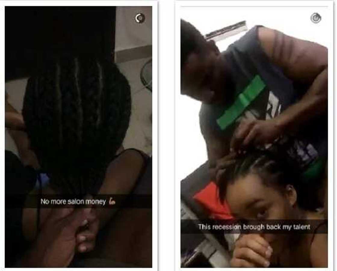 Ebuka Obi Uchendu turns hairdresser (photo) Ebuka Obi Uchendu turns hairdresser (photo)