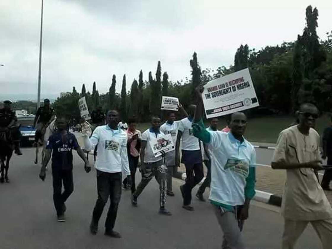 The group accused Kanu of undermining the sovereignty of Nigeria. Photo credit: Eric gossip The group accused Kanu of undermining the sovereignty of Nigeria. Photo credit: Eric gossip
