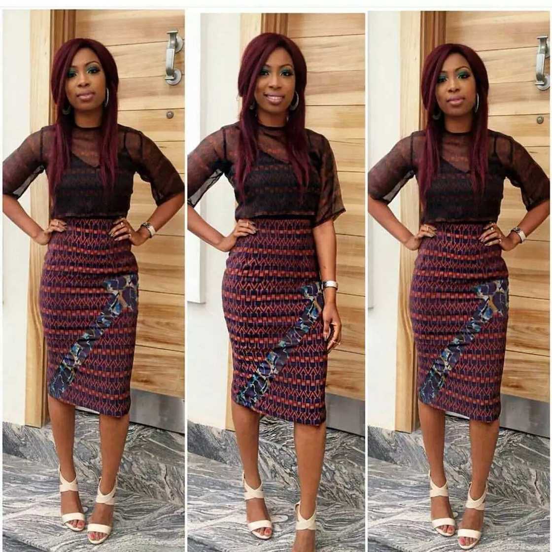 Ankara dresses with chiffon for office Ankara dresses with chiffon for office