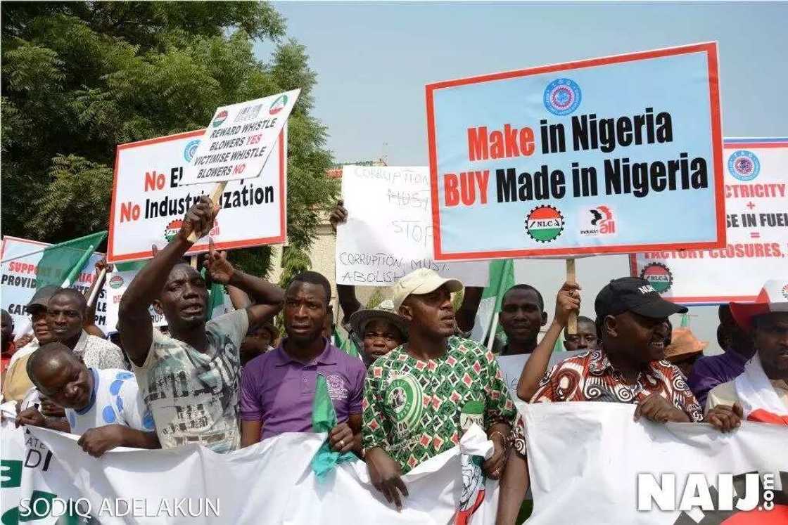 See How NLC protested against government in Abuja (photos)