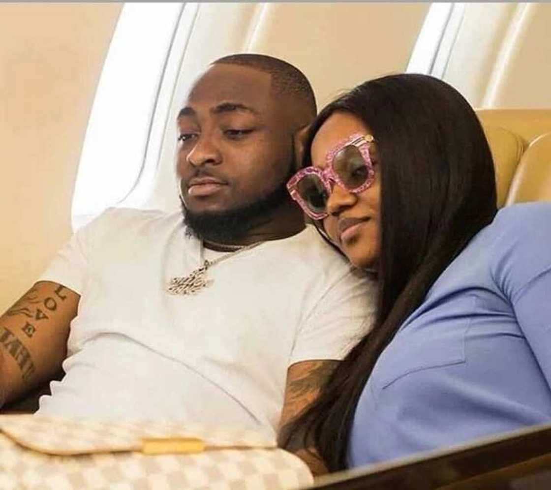 Davido and Chioma in a jet Davido and Chioma in a jet