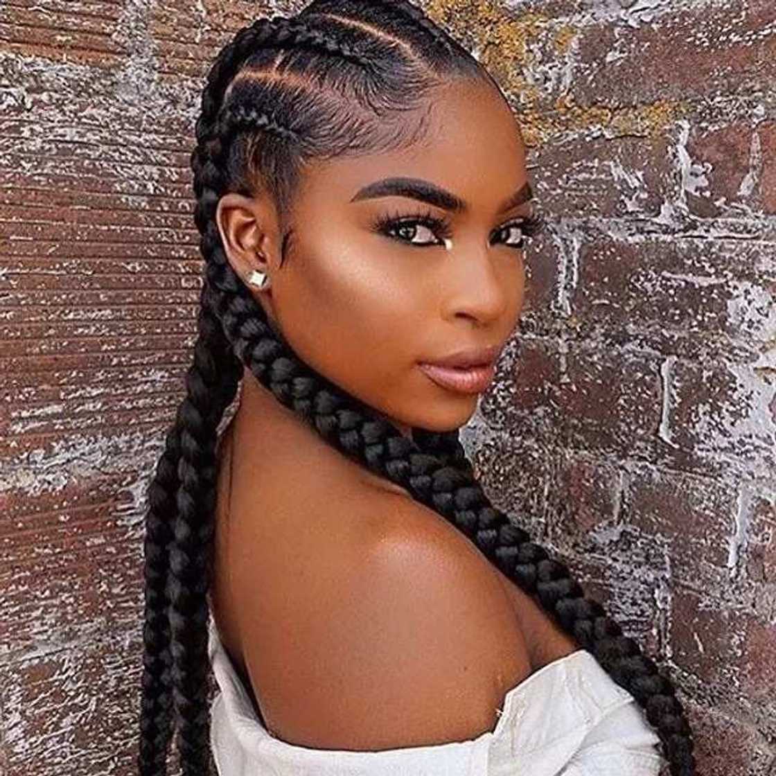 Nigerian banana braids for round face Nigerian banana braids for round face
