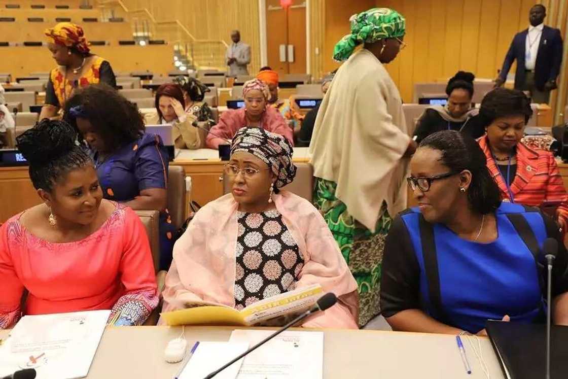 Aisha Buhari ta halarci taron matan shugabannin Afrika (hotuna) Aisha Buhari ta halarci taron matan shugabannin Afrika (hotuna)