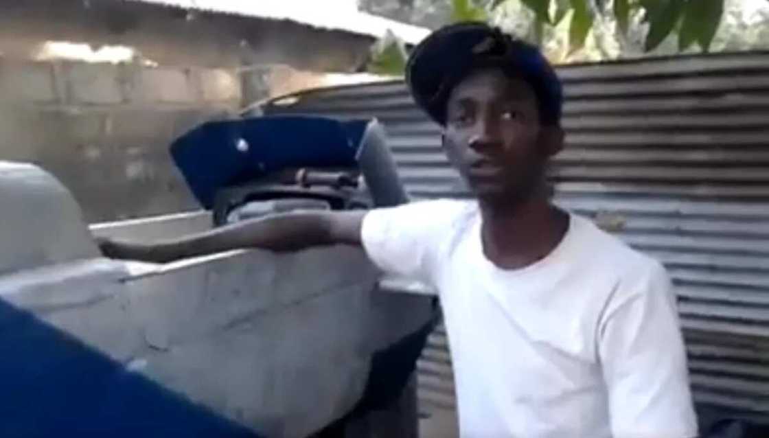 Gifted African engineer build an aircraft (Photos) Gifted African engineer build an aircraft (Photos)