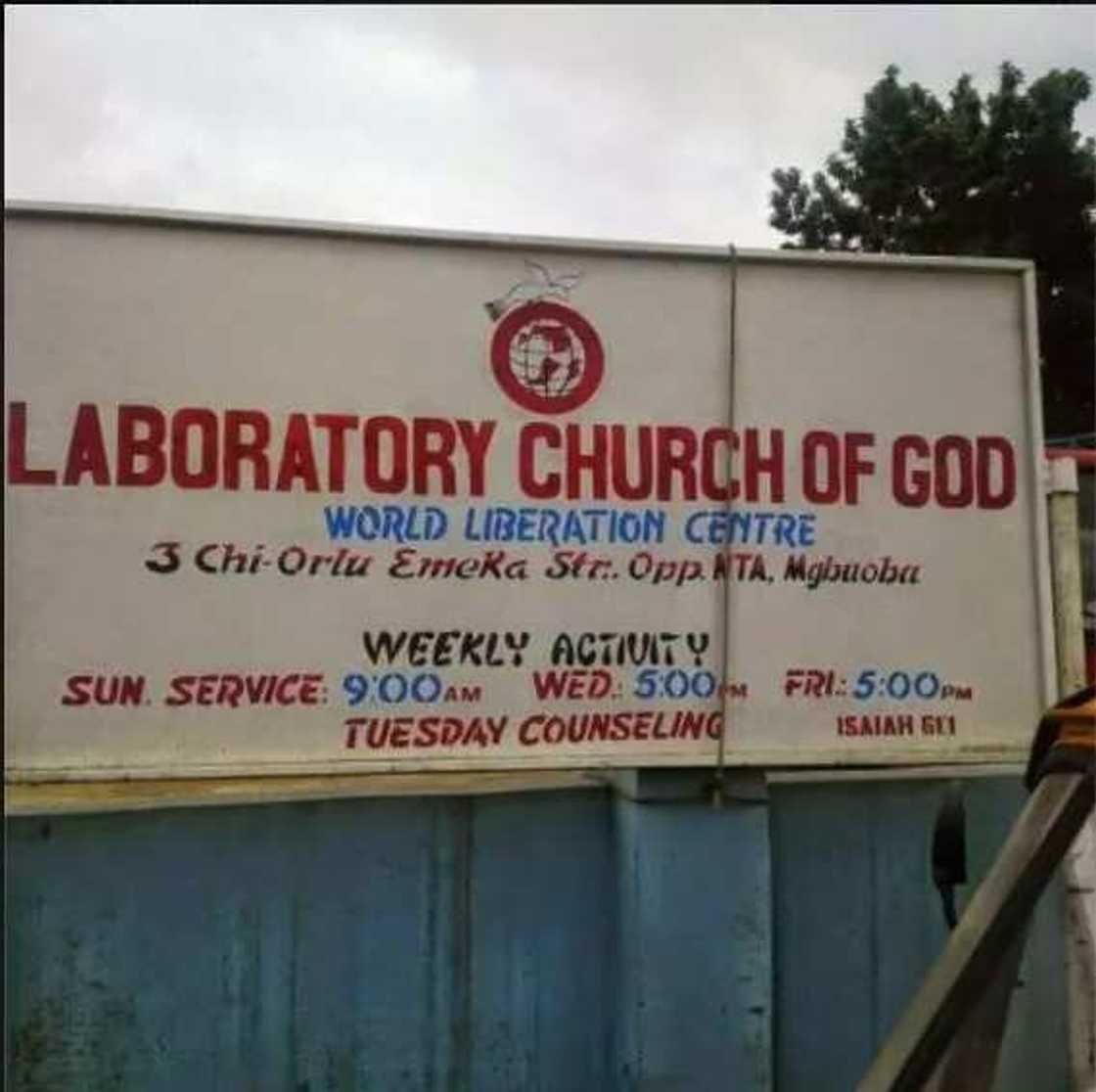 Hilarious names of churches you will find in Nigeria (photos) Hilarious names of churches you will find in Nigeria (photos)