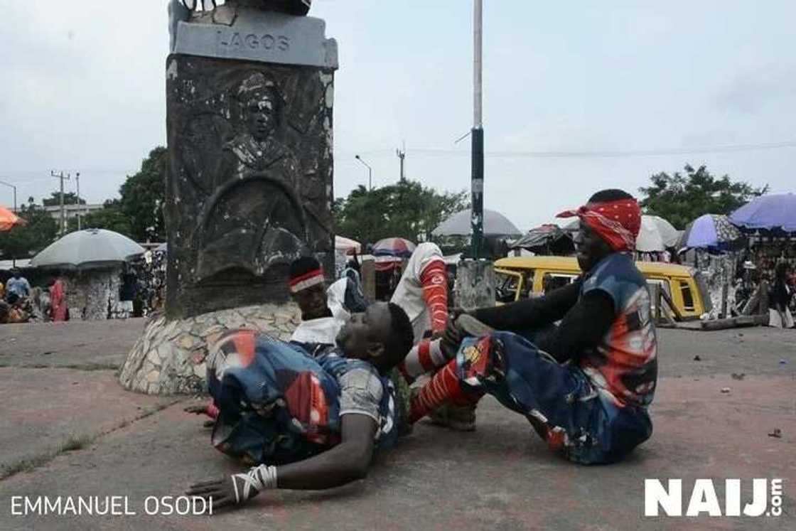 Meet 29-year-old Abu Sefua, the leader of a Hausa performing group that entertains people in Lagos (photos)