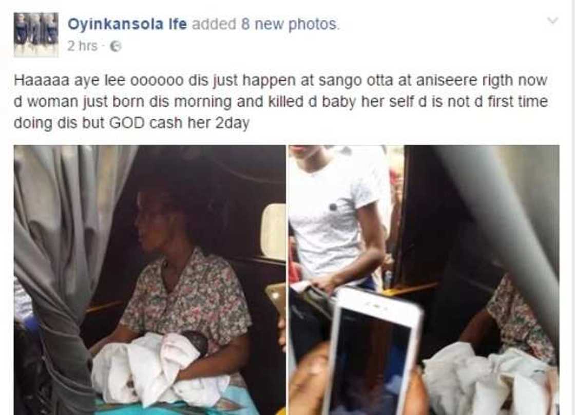 Wata mata ta kashe jariri jim kadan bayan haihuwa a jihar Ogun (HOTUNA) Wata mata ta kashe jariri jim kadan bayan haihuwa a jihar Ogun (HOTUNA)