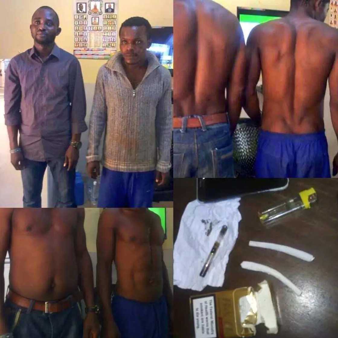 The police shared pictures of the men to show that they did not use unnecessary force The police shared pictures of the men to show that they did not use unnecessary force