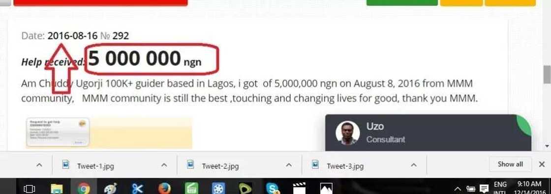 Exposed: How MMM Number 1 Guider Chuddy Anayo Single Handedly Wrecked MMM He Collected Over ₦1Billion Within 1year (Proof) Exposed: How MMM Number 1 Guider Chuddy Anayo Single Handedly Wrecked MMM He Collected Over ₦1Billion Within 1year (Proof)