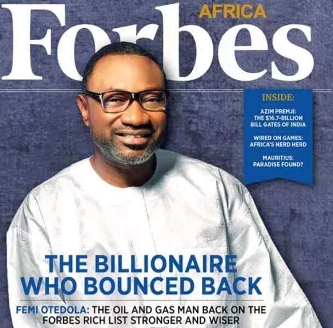 Femi Otedola in Forbes