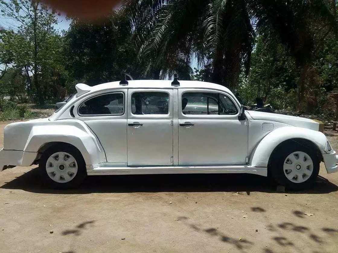 Benue man recreates Volkswagen Beetle, turns it into a modern day car (photos) Benue man recreates Volkswagen Beetle, turns it into a modern day car (photos)