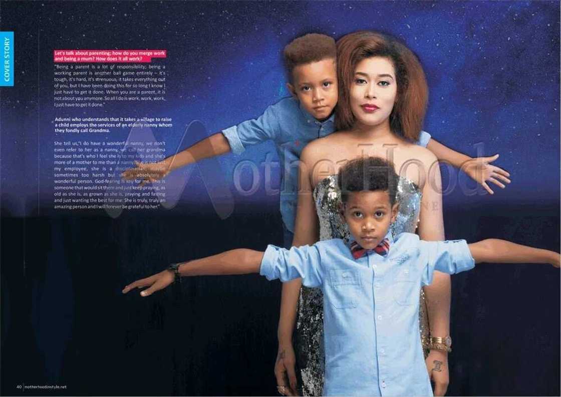 Adunni Ade opens up about Life as a Single Parent, Overcoming Personal Obstacles, Finding Love & More in Latest Issue of Motherhood In-Style Magazine