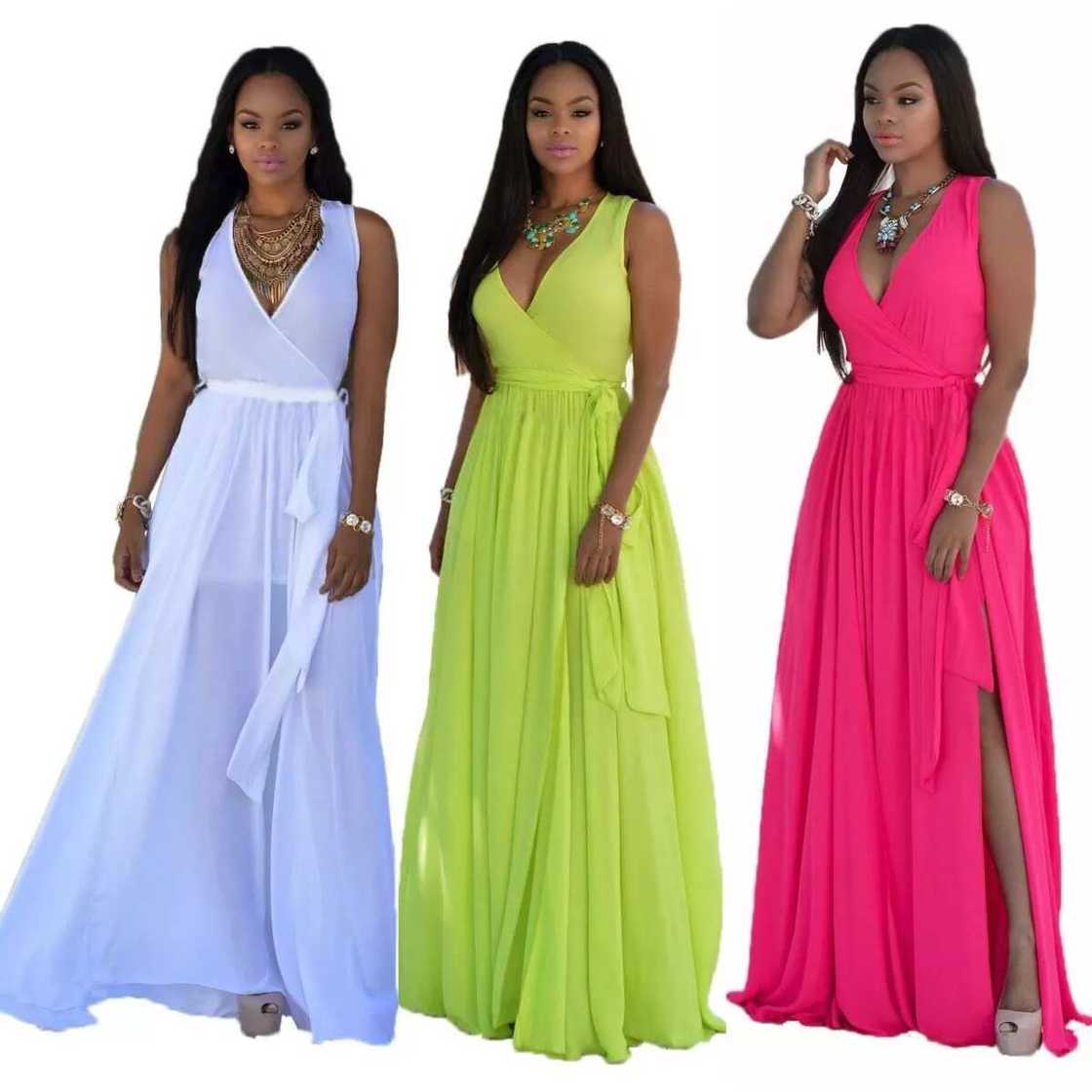 Long chiffon styles