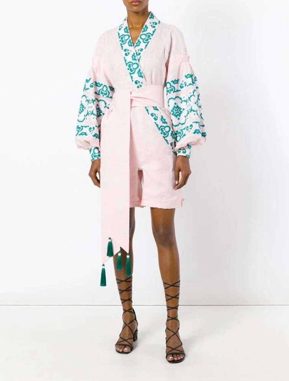 Pink powder jumpsuit with decor Pink powder jumpsuit with decor