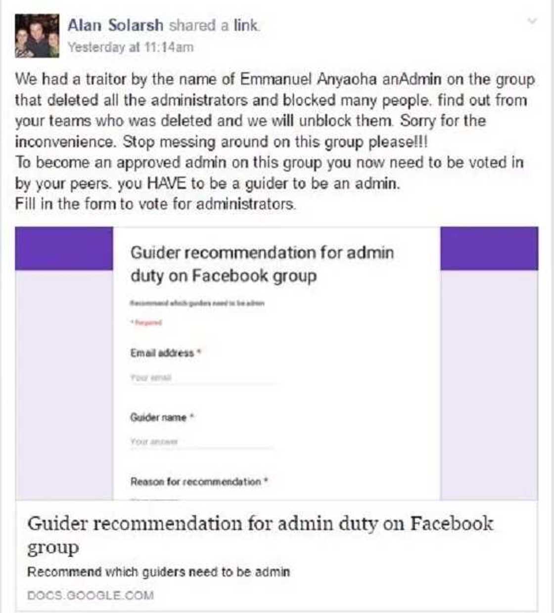 Confusion as MMM admin deletes and blocks people Confusion as MMM admin deletes and blocks people