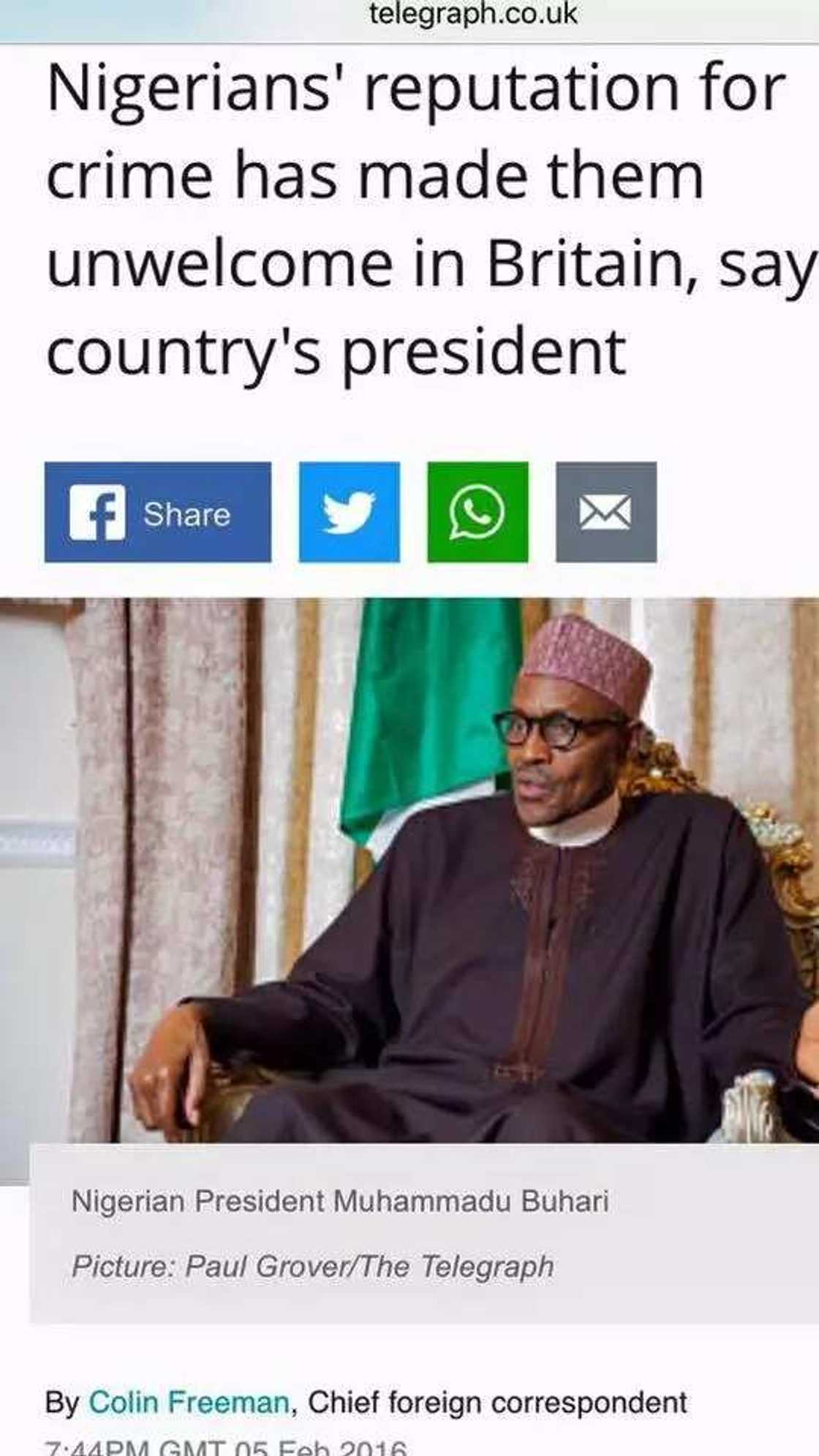 Buhari's criticisms: Ben Bruce replies Omojuwa Buhari's criticisms: Ben Bruce replies Omojuwa